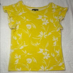 Banana Republic Yellow Floral Top